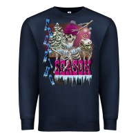 Navy freezing season skeleton Premium Sweatshirt - FaDigitalArtStudio