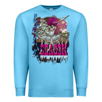 Ocean Blue freezing season skeleton Premium Sweatshirt - FaDigitalArtStudio