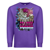 Purple freezing season skeleton Premium Sweatshirt - FaDigitalArtStudio