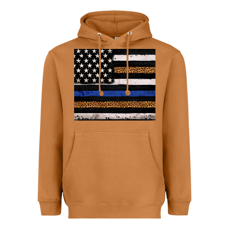 Back To Blue Usa Flag Leopard Police 20oz Tumbler Heavyweight Hoodie by Neo Western | Teevron