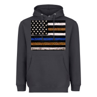 Smoke Back to blue USA flag leopard police 20oz tumbler Heavyweight Hoodie - Neo Western