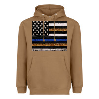 Toasted Coconut Back to blue USA flag leopard police 20oz tumbler Heavyweight Hoodie - Neo Western