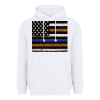 White Back to blue USA flag leopard police 20oz tumbler Heavyweight Hoodie - Neo Western