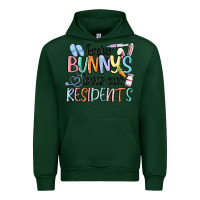 Forest Green every bunny loves our residents Urban Hoodie - MaliasSmallBusiness