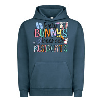 Pigment Midnight Navy every bunny loves our residents Urban Hoodie - MaliasSmallBusiness