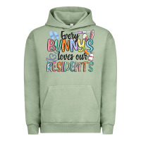 Pigment Oil Green every bunny loves our residents Urban Hoodie - MaliasSmallBusiness