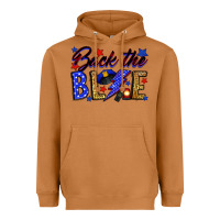Meerkat Back the blue with lightning bolt Heavyweight Hoodie - Neo Western
