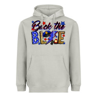 Moon Dust Back the blue with lightning bolt Heavyweight Hoodie - Neo Western