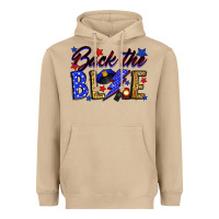 Mushroom Back the blue with lightning bolt Heavyweight Hoodie - Neo Western