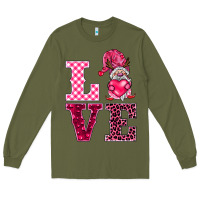 Army Green love gnomies Long Sleeve Tee - BarkalooDesign