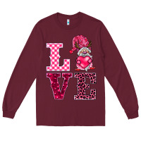 Burgundy love gnomies Long Sleeve Tee - BarkalooDesign