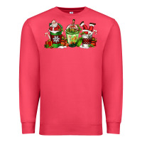 Cardinal coffee cups with santa claus Premium Sweatshirt - FaDigitalArtStudio