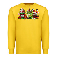 Coffee Cups With Santa Claus Premium Sweatshirt | Teevron