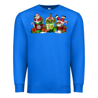 True Royal coffee cups with santa claus Premium Sweatshirt - FaDigitalArtStudio