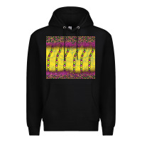 Black mardi gras bead leopard Premium Hoodie - BarkalooDesign