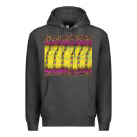 Charcoal Heather mardi gras bead leopard Premium Hoodie - BarkalooDesign