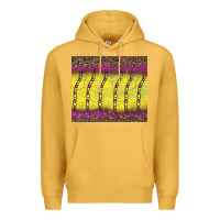 Mustard mardi gras bead leopard Premium Hoodie - BarkalooDesign