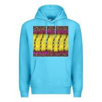 Ocean Blue mardi gras bead leopard Premium Hoodie - BarkalooDesign