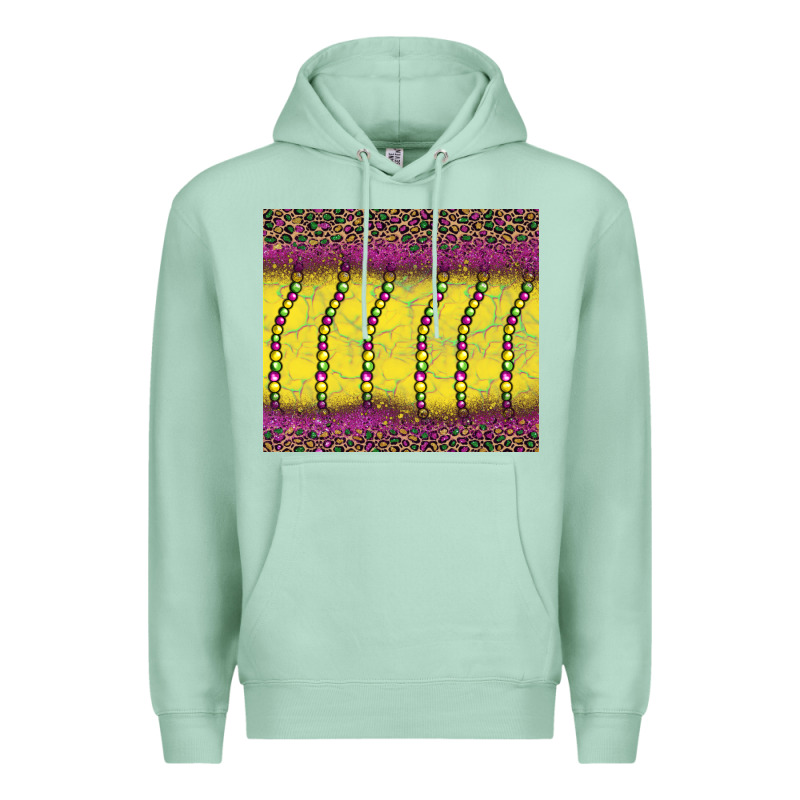 Mardi Gras Bead Leopard Premium Hoodie by BarkalooDesign | Teevron