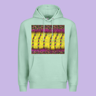 Mardi Gras Bead Leopard Premium Hoodie Designed By Barkaloodesign