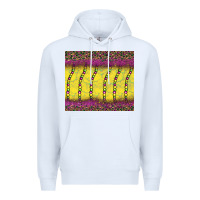 White mardi gras bead leopard Premium Hoodie - BarkalooDesign
