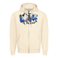 Sandshell for the love of the game volleyball Zipper Hoodie - Zillion Design Studio