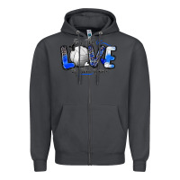 Smoke for the love of the game volleyball Zipper Hoodie - Zillion Design Studio