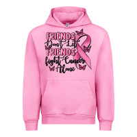 Fuchsia Pink friends dont let friends fight cancer alone Urban Hoodie - MaliasSmallBusiness