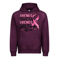 Mauve Wine friends dont let friends fight cancer alone Urban Hoodie - MaliasSmallBusiness