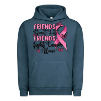 Pigment Midnight Navy friends dont let friends fight cancer alone Urban Hoodie - MaliasSmallBusiness