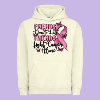 Friends Dont Let Friends Fight Cancer Alone Urban Hoodie Designed By Maliassmallbusiness