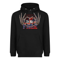 Black Born to be free 4th of July Heavyweight Hoodie - CowGirlArtShop