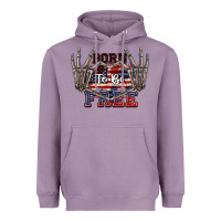 Lavender Born to be free 4th of July Heavyweight Hoodie - CowGirlArtShop