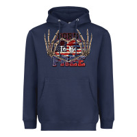 Navy Born to be free 4th of July Heavyweight Hoodie - CowGirlArtShop
