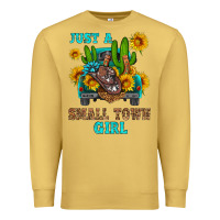 Antique Gold just a small town girl Premium Sweatshirt - HRA Design Shop