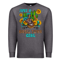 Charcoal Heather just a small town girl Premium Sweatshirt - HRA Design Shop