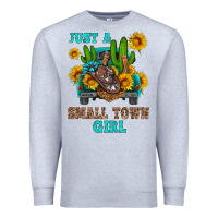 Heather Grey just a small town girl Premium Sweatshirt - HRA Design Shop