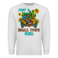 Oatmeal Heather just a small town girl Premium Sweatshirt - HRA Design Shop