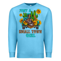 Ocean Blue just a small town girl Premium Sweatshirt - HRA Design Shop