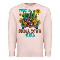 Pale Pink just a small town girl Premium Sweatshirt - HRA Design Shop