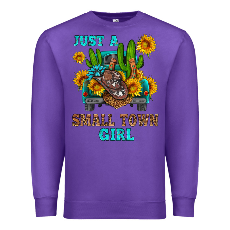 Just A Small Town Girl Premium Sweatshirt by HRA Design Shop | Teevron