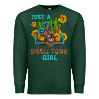 Sports Green just a small town girl Premium Sweatshirt - HRA Design Shop