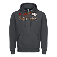 Smoke baseball brother with leopard Zipper Hoodie - texasbilliewilder