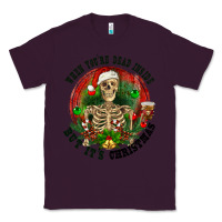 Plum When you're dead inside but it's christmas Classic Tee - RanaPortraitStore