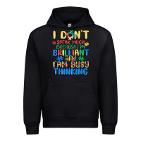 Black dont speak much because im brilliant Urban Hoodie - MaliasSmallBusiness