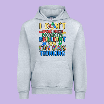 Dont Speak Much Because Im Brilliant Urban Hoodie Designed By Maliassmallbusiness
