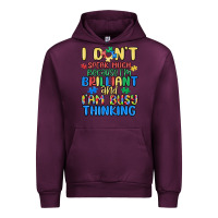 Mauve Wine dont speak much because im brilliant Urban Hoodie - MaliasSmallBusiness