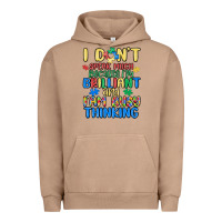 Pigment Burro dont speak much because im brilliant Urban Hoodie - MaliasSmallBusiness
