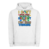 Pigment Lunar Rock dont speak much because im brilliant Urban Hoodie - MaliasSmallBusiness