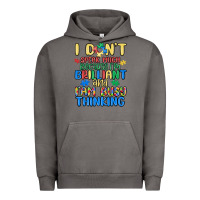 Pigment Tornado dont speak much because im brilliant Urban Hoodie - MaliasSmallBusiness